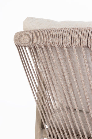 Silla de exterior con brazos Kalimera, timber