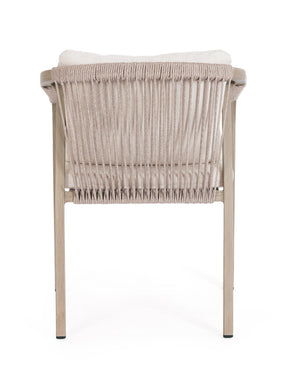 Silla de exterior con brazos Kalimera, timber