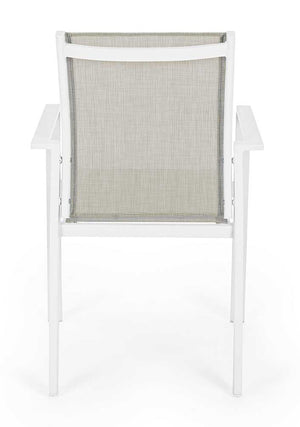 Silla con brazos Crozet, color blanco