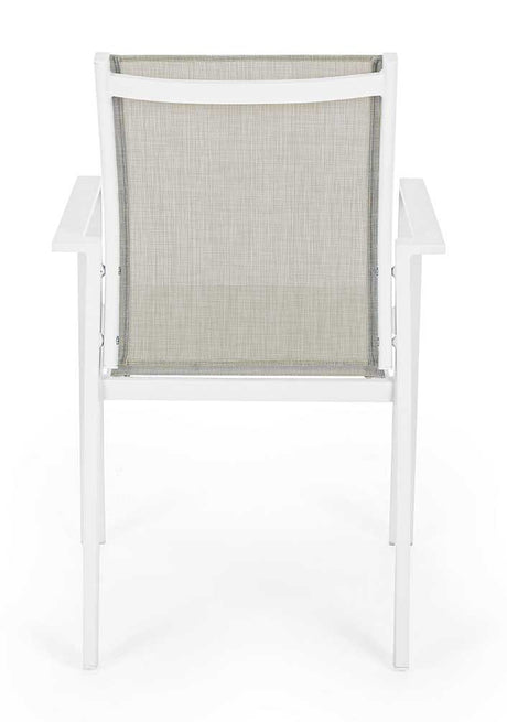 Silla con brazos Crozet, color blanco
