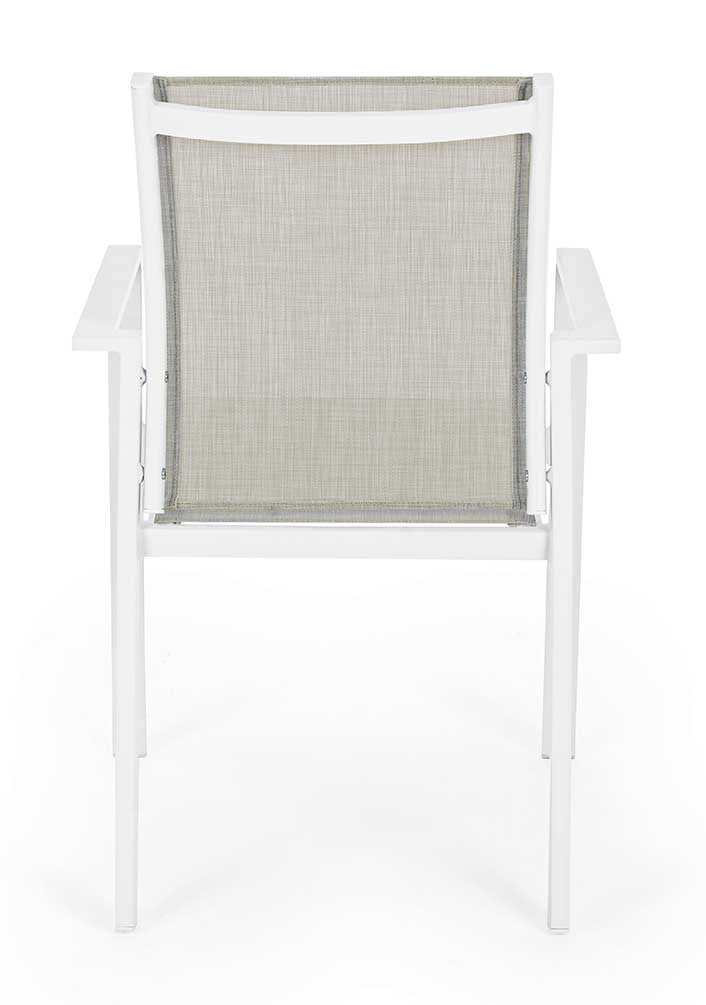 Silla con brazos Crozet, color blanco