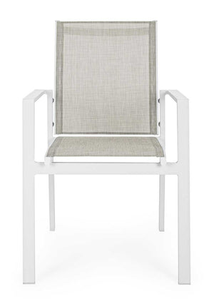 Silla con brazos Crozet, color blanco