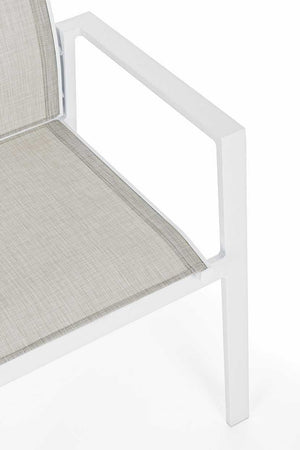 Silla con brazos Crozet, color blanco