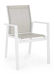 Silla con brazos Crozet, color blanco