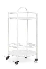 Mesa porta-vinhos Burton, branca