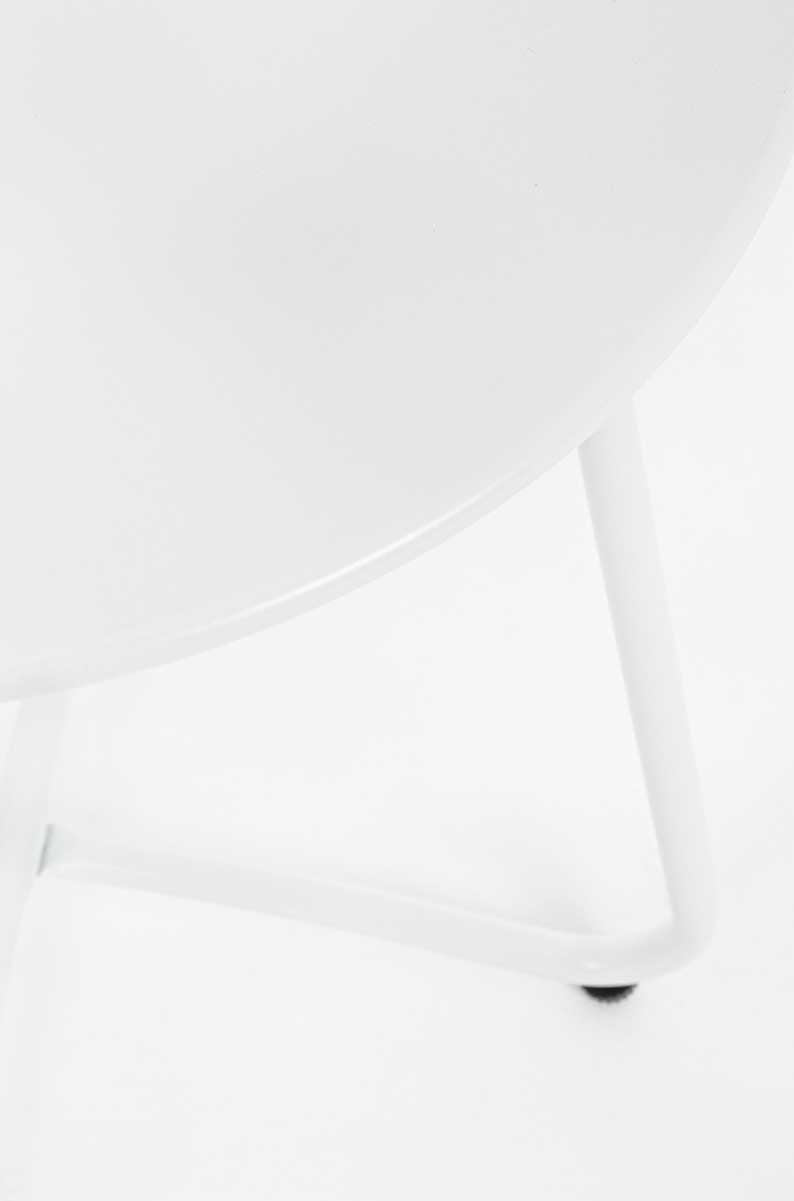 Mesita Wissant Ø40, color blanco