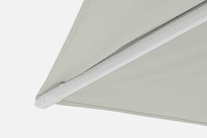Parasol excéntrico Eden 3x4, color blanco-natural