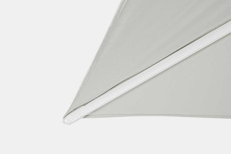 Parasol excéntrico Eden 3x3, color blanco-natural
