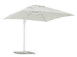 Parasol excéntrico Eden 3x3, color blanco-natural