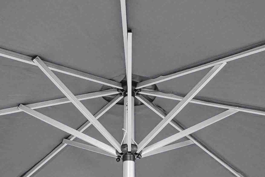 Parasol Vienna Ø3m, color gris oscuro