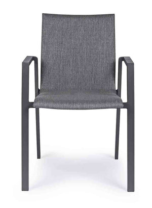 Silla con brazos Odeon, color antracita