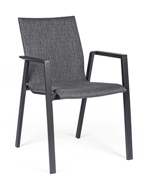 Silla con brazos Odeon, color antracita
