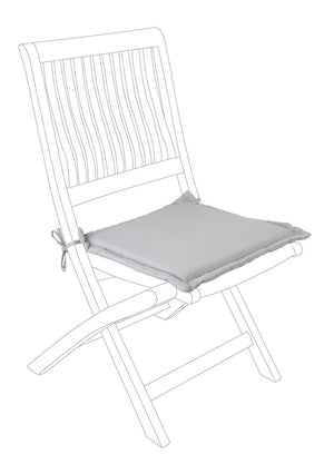 Cojín asiento cuadrado poly180, color visón