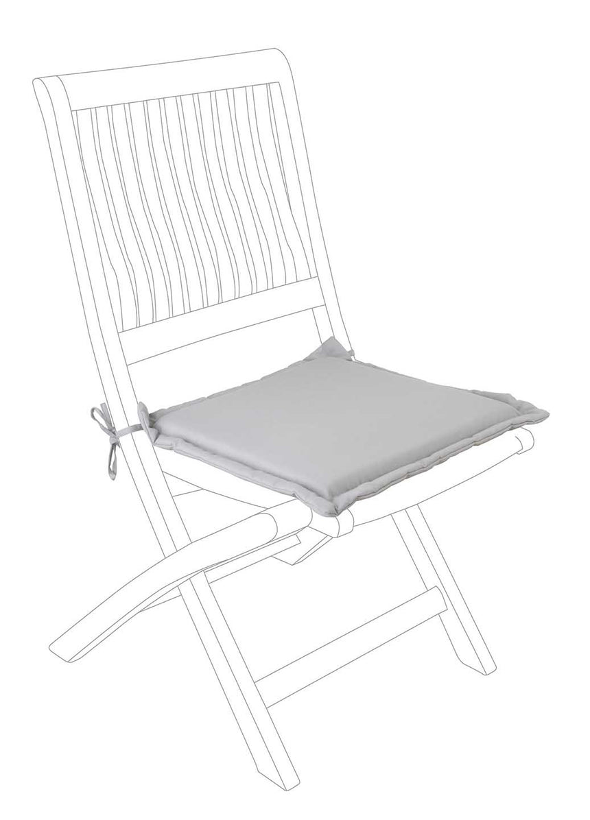 Cojín asiento cuadrado poly180, color visón