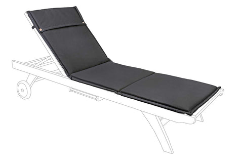 Olefin sun lounger cushion, anthracite