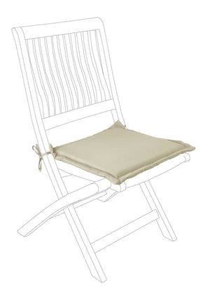 Cojín asiento cuadrado poly230, color Habano