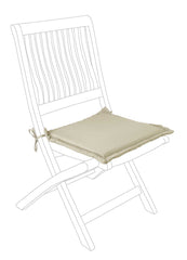 Cojín asiento cuadrado poly230, color Habano