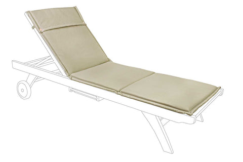 Poly230 sun lounger cushion, Habano color