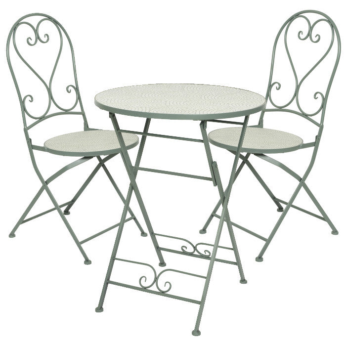 Conjunto Eze, mesa e 2 cadeiras de bistrô