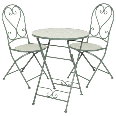 Eze set, table and 2 bistro chairs