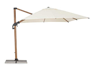 Parasol excéntrico Orión 3x3, color natural-beis