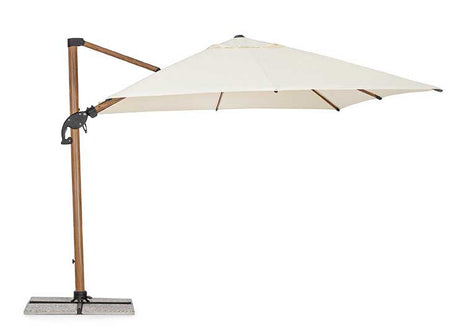 Parasol excéntrico Orión 3x3, color natural-beis
