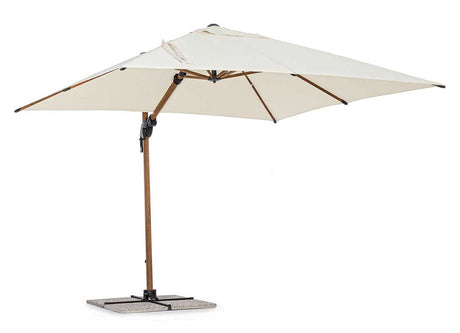 Parasol excéntrico Orión 3x3, color natural-beis