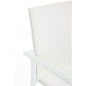 Silla con brazos Konnor, color blanco
