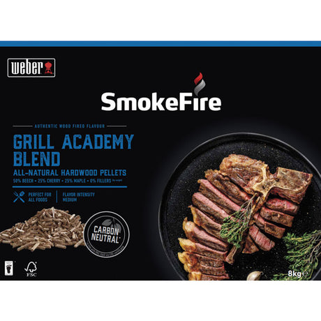 Pellets de madera naturales - Mezcla Grill Academy, 8 Kg