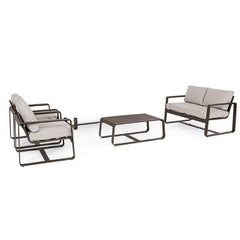 Conjunto Merrigan Coffee sofá + 2 sillones + mesa