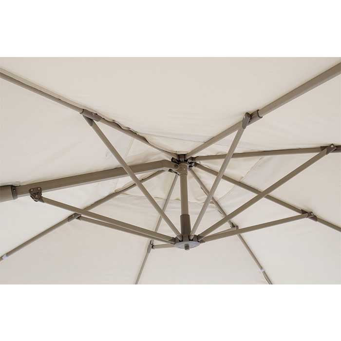 Sombrilla excéntrica Saragozza 3x4 m arena