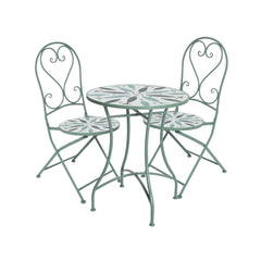 Conjunto Bistro Volos mesa Ø 60 CM + 2 sillas
