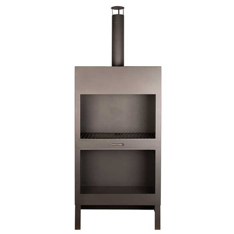 Brazier + firewood storage XL in black 