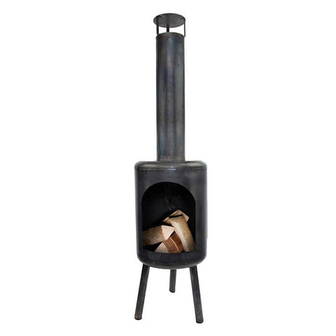 Vintage Black Round Stove