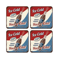 Posavasos metálicos 9x9 cm 