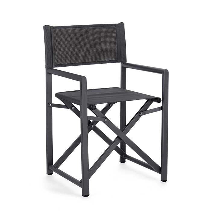 Silla director Taylor gris oscuro/antracita