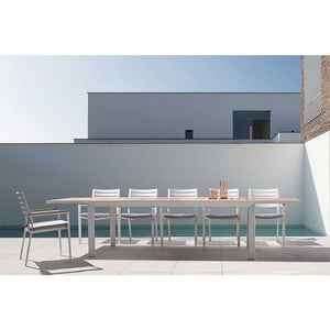 Mesa extensible Belmar  220-340X100 blanco YK11