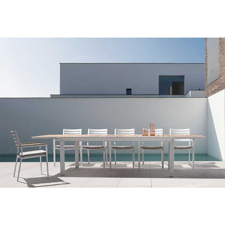 Mesa extensible Belmar  220-340X100 blanco YK11