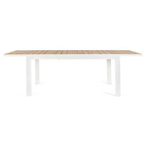 Mesa extensible Belmar 160-240X100 blanco YK11