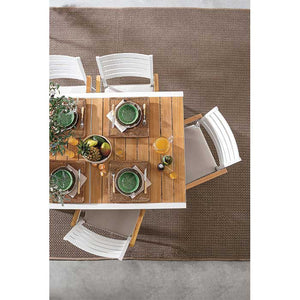 Mesa extensible Belmar 160-240X100 blanco YK11