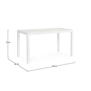 Mesa Hilde 130X68 blanco LD30