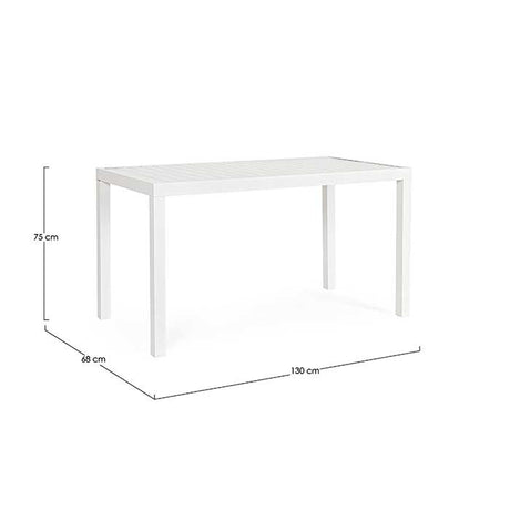 Mesa Hilde 130X68 blanco LD30