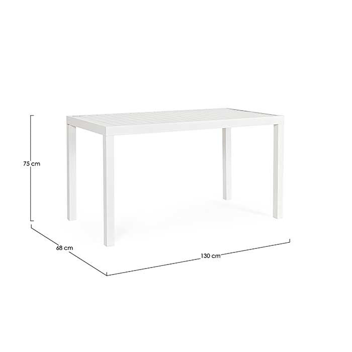 Mesa Hilde 130X68 blanco LD30