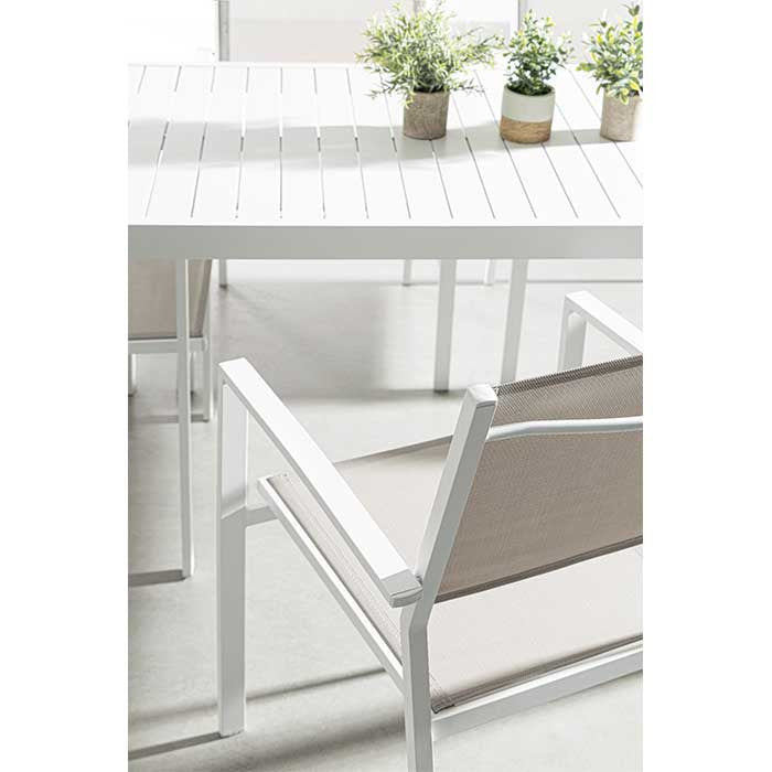 Mesa Hilde 130X68 blanco LD30