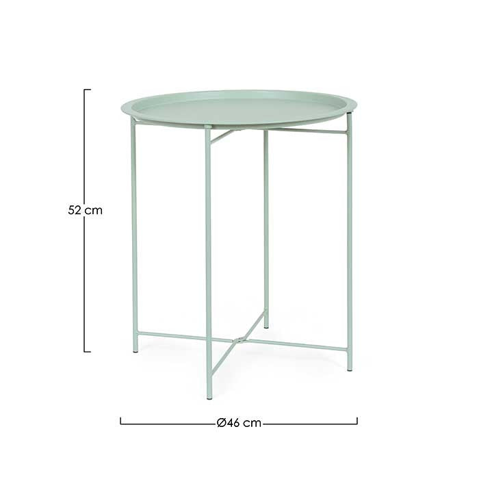 Mesa auxiliar con bandeja Wissant Tiffany D46