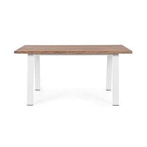 Mesa Oslo blanco-natural 160X90 - FSC