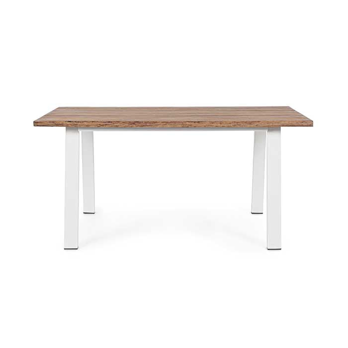 Mesa Oslo blanco-natural 160X90 - FSC