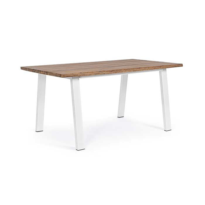Mesa Oslo 160x90, branco-natural