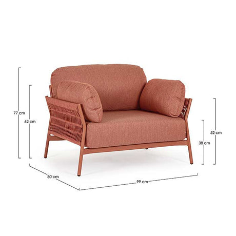 Conjunto Pardis Sierra sofá 2p + 2 sillones + mesita