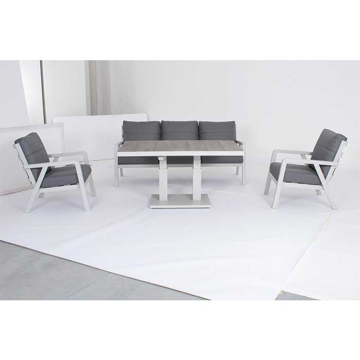 Conjunto Truman lunar sofá + 2 butacas + mesa